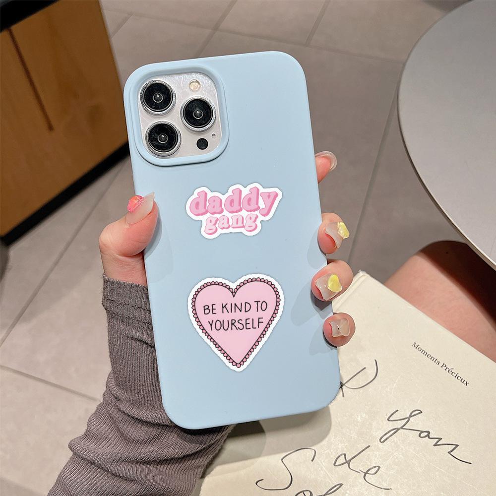 60 New Danish Pink Girl Graffiti Stickers Suitcase Guitar Waterproof Mobile Phone Computer Stickers