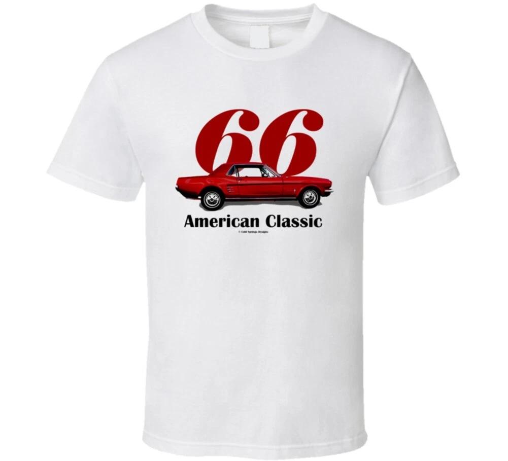 66 Mustang American Classic Red Ponycar Gift T Shirt S