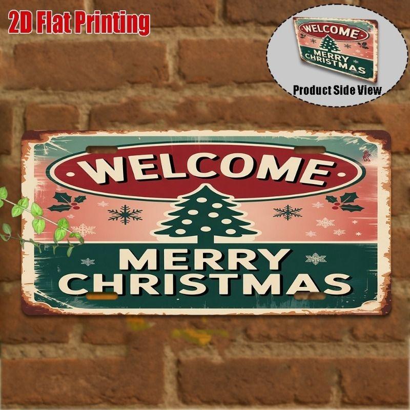 Motorcycle Souvenir License Plate, Metal Auto Wall Decor 15x30cm