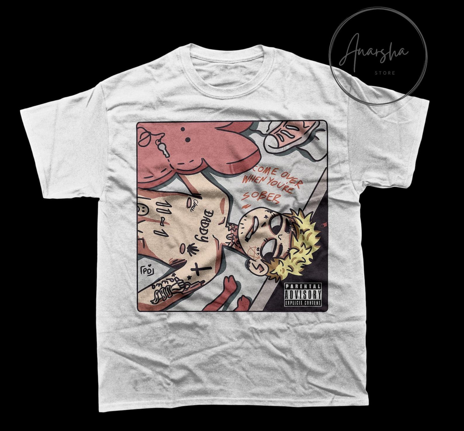 Lil Peep Cartoon Graphic Tee - AnarshaApparels Merch 4XL