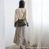 VITAFELICE Damen-Handtasche aus echtem Leder mit Rundum-Reißverschluss (sib-20080n) (Dunkelgrau)