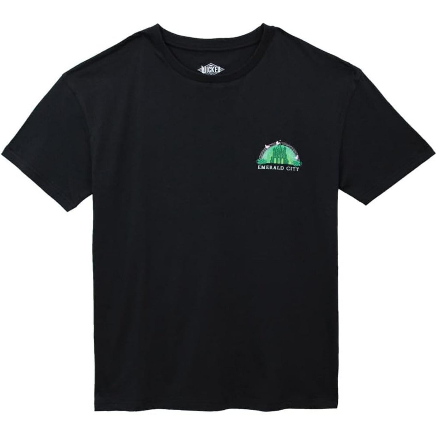 wicked Emerald City Women s Oversize T-Shirt S чёрный