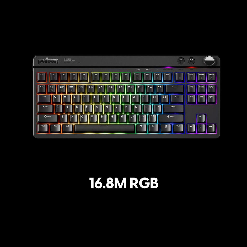 Pulsar Gaming Gears XBOARD MS Gaming Keyboard JIS Japanese Layout 92 Keys CHERRY MX2A Switch 8K Polling Rate []