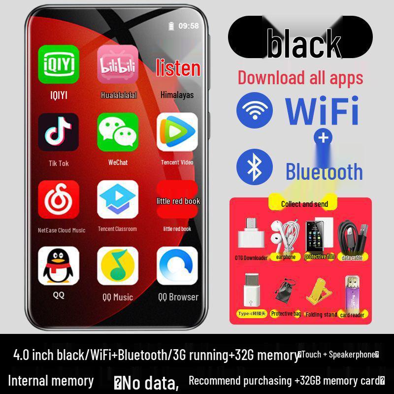 Full-Screen Android Device with Bluetooth for Audio-Visual Novels and Music