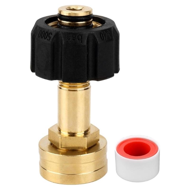 

M22-14mm 3/4 Brass Water Hose Fitting Female Garden Hose Adapter for Faucets Pressure Washers and Garden Cleaning Tool 1