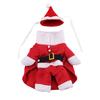 Dog Transformation Costume Christmas Santa Design Durable Pet Party Outfit For Puppy Walking Outdoor Activities Cozy Coat
