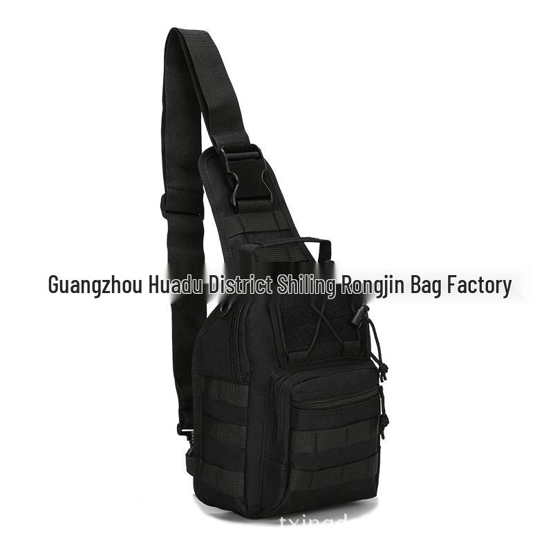 Camouflage Canvas Cycling Crossbody Bag - Outdoor Tactical Chest Pack