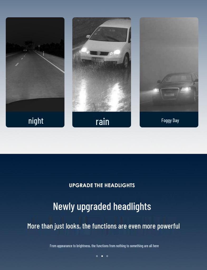 19-21 Bora Headlight Upgrade: Blue LED DRL Bi-Beam Lens Assembly