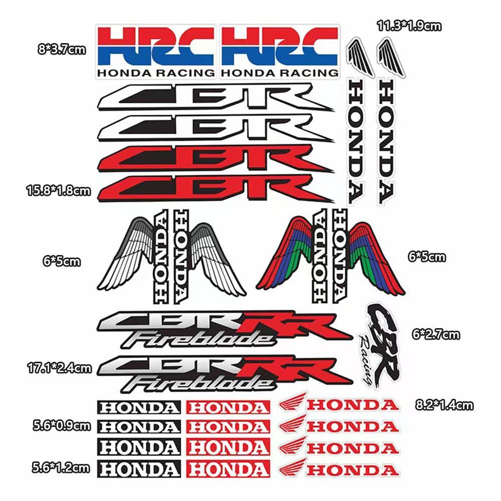 

Мотоциклетные наклейки на корпус Модификация Аксессуары для серии HONDA CBR Наклейки Светоотражающие Шлем Декор бака Топливный бак Наклейки на колеса