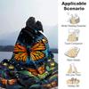 1pc Butterfly Printing Lightweight Flannel Blanket, Comfortable and Warm Blanket, for Camping Sofa Bed and Couch Office, Suitable for Gift Bl
