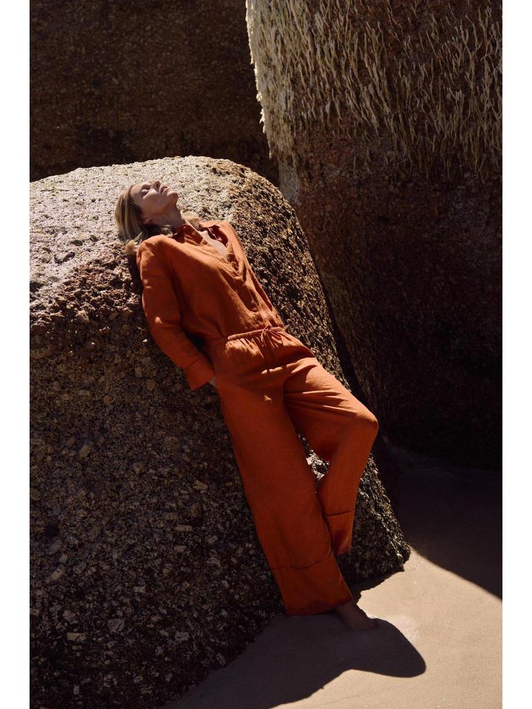 2023 European & American Women's Fashion Linen Shirt & Casual Pants Set