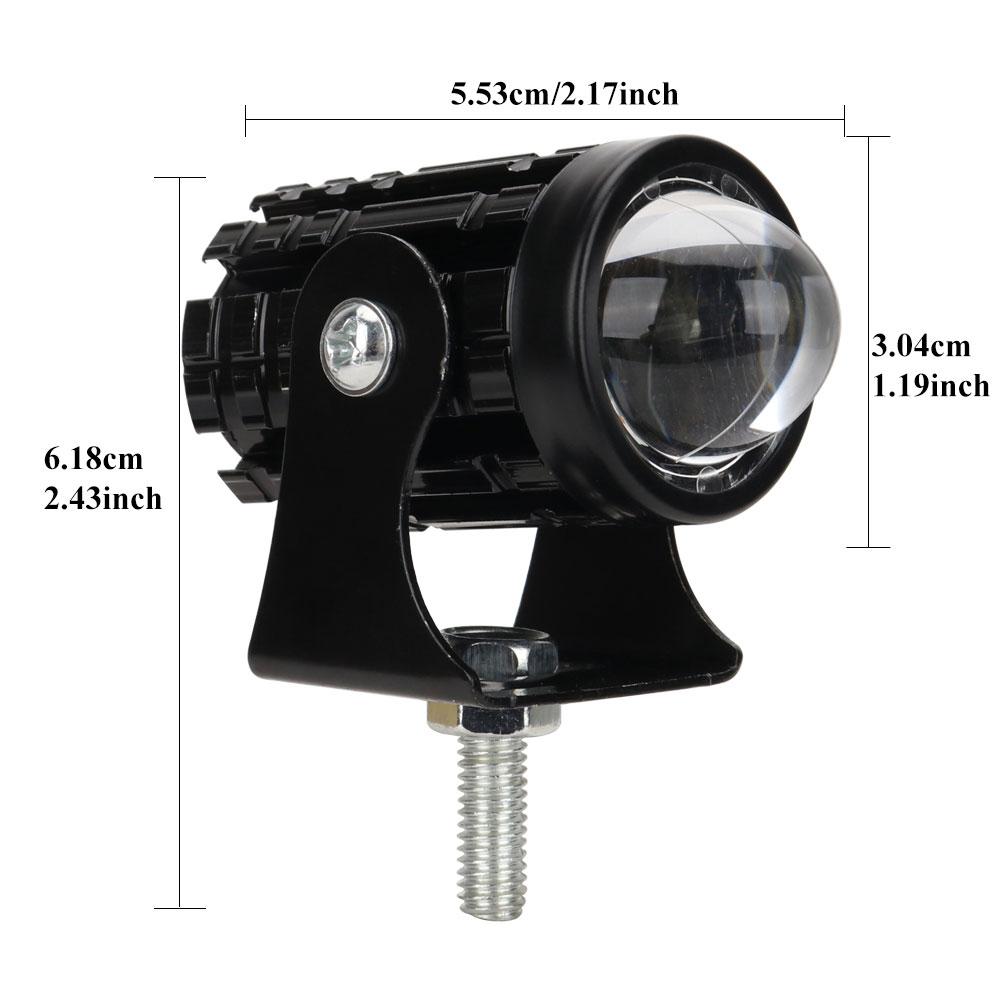 

1 шт. Мини фара дальнего света светодиодная фара прожектор двухцветная для квадроцикла квадроцикла скутера противотуманная фара аксессуары для мотоцикла белый