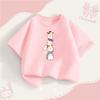 Mouse T-Shirts for Newborn Girls Summer Short Sleeved Tops Baby Girl Cute Cat Clothes