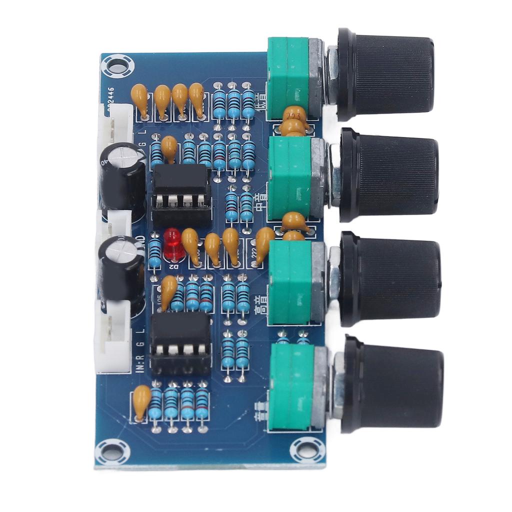 Preamp Module Dual Channel Preamplifier Tone Board for Digital Amplifier DC 12V‑24V