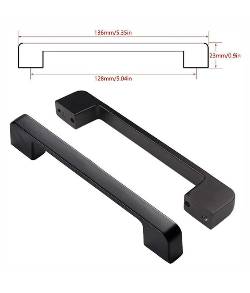 10 stücke Schwarz Griffe Schrank Zieht Küche Möbel Tür Knöpfe Kleiderschrank Schublade Zieht Knöpfe Küche Schrank Griff Hardware