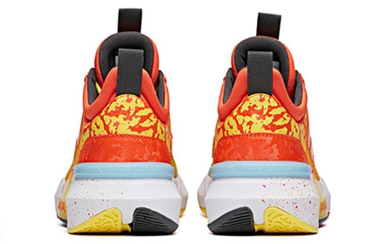 Men's Sneakers ANTA Basketball Shoes Men's Mid-top Orange/Yellow