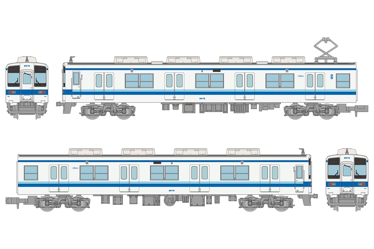 TOMYTEC Railway Collection Tetsuro Tobu Railway Thank You 8500 Series Fixed Formation Set Diorama Supplies 332626 2-Car (2-Car Set)