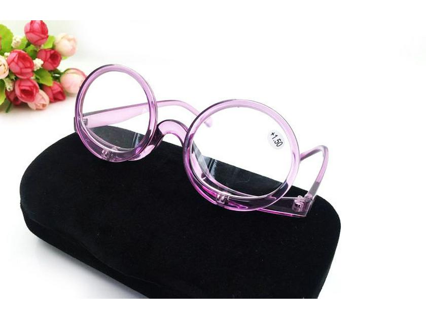 Women's Fashion Flip-Up Magnifying Makeup & Reading Glasses - Rotating Design