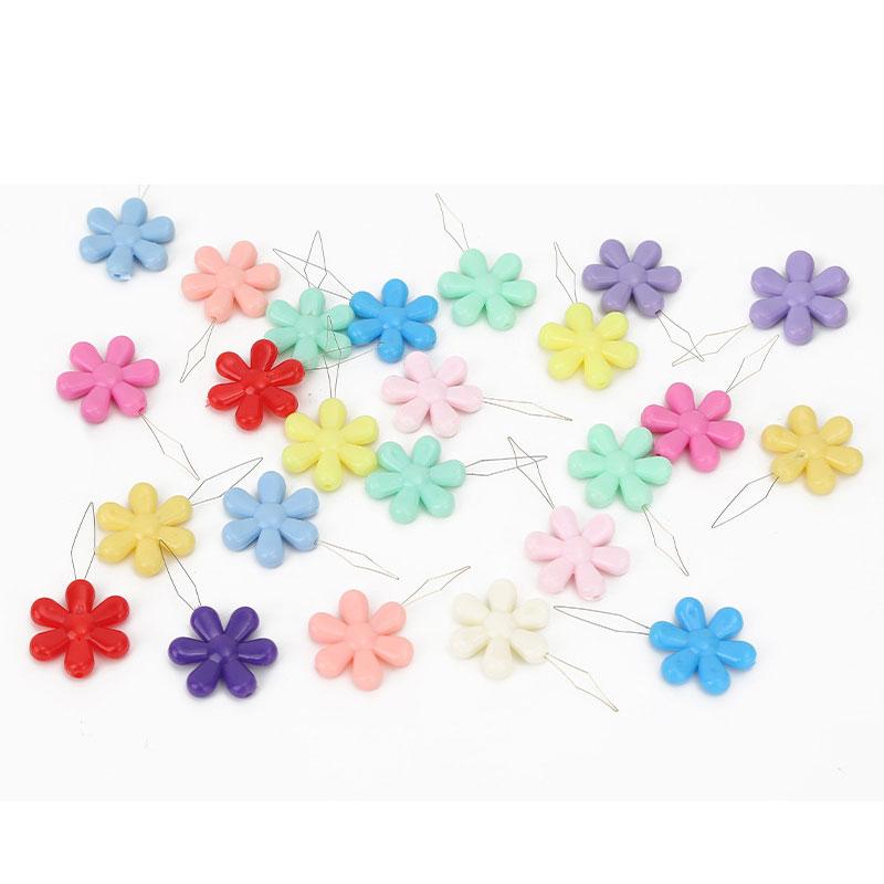 100 Pcs Flower Needle Threader Needle Threading Tool Sewing Accessories for Large Eye Needle Hand DIY Sewing
