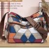 Capacity Travel | Women Middle-aged Mom Bag Capacity Splicing Commuter Soft Leather