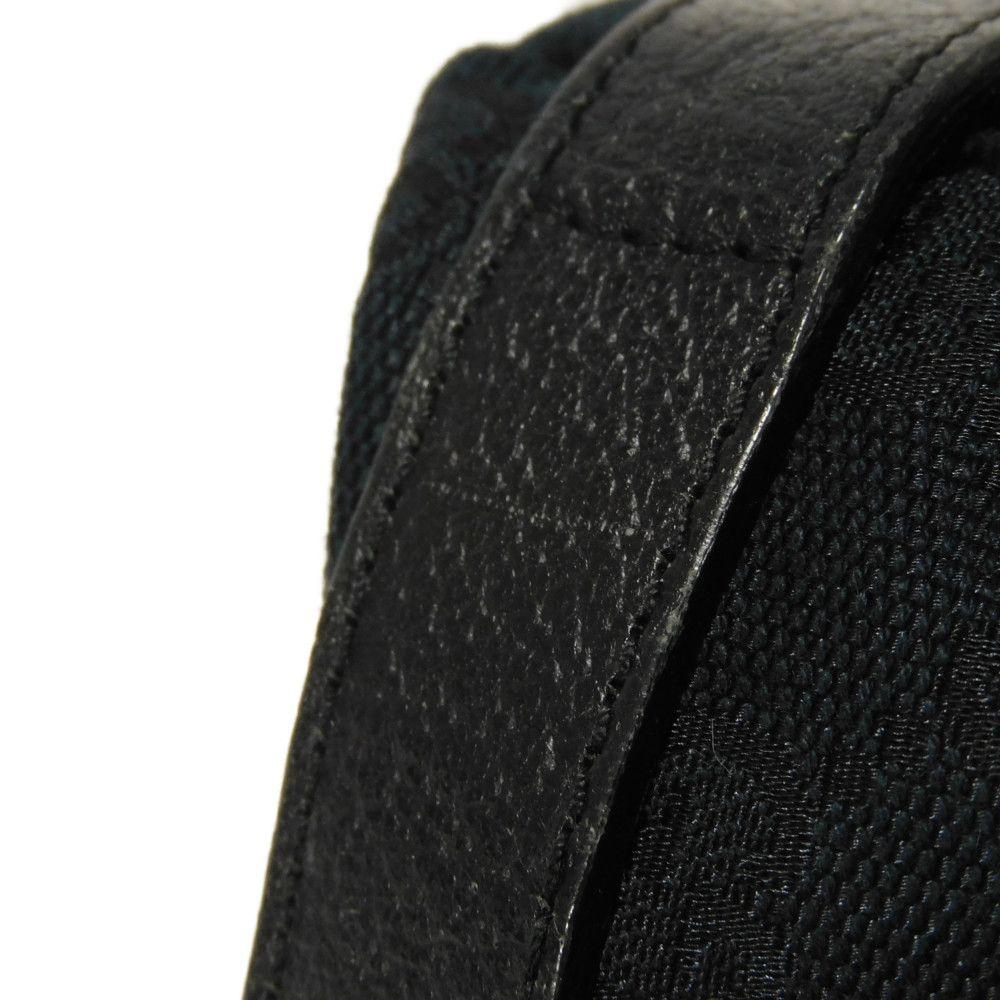 Used Abbey Tote 9539 130736 7924 Logo Double G Calfskin Shoulder Bag in GG Canvas Black Women's from Japan AUTHENTIC