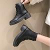 Fashion European and American Minimalist Short Boots 2024 Autumn New British Style Solid Color Breathable Casual Women's Boots Sneakers