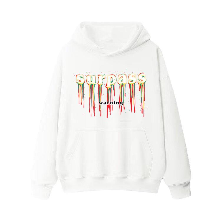 

Heavyweight 500G Thickened Fleece Hoodie - Autumn/Winter Trendy Brand with New American Print M