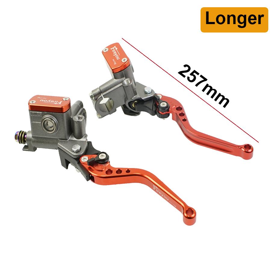 One Pair 14mm Piston Moto Bike Hydraulic Clutch Lever Right Hand Brake Master Cylinder Pump Lever 22mm Universal Street Pit Bike