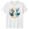 Adorable Whimsical Blue Birds T-Shirt Whimsical Bird Animal Lovers