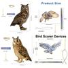 Garden Bird Deterrent Device With Acrylic Eagle Design For Yard Protection