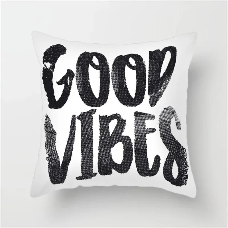 Black Line Decorative Pillowcase Living Room Office Ornaments Home Pillowcase