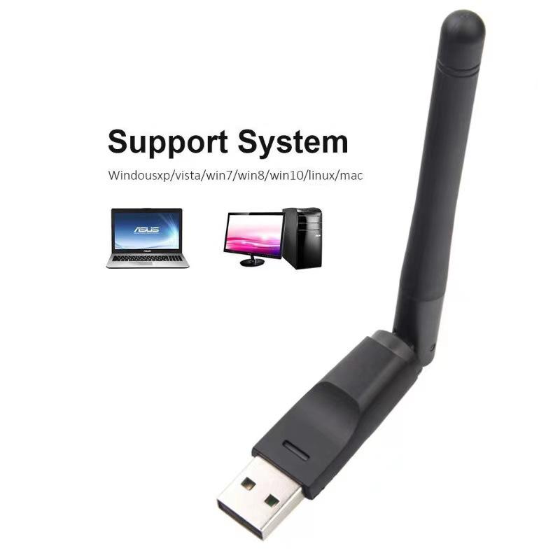 Computer WiFi Receiver: USB Wireless Network Card with External Antenna