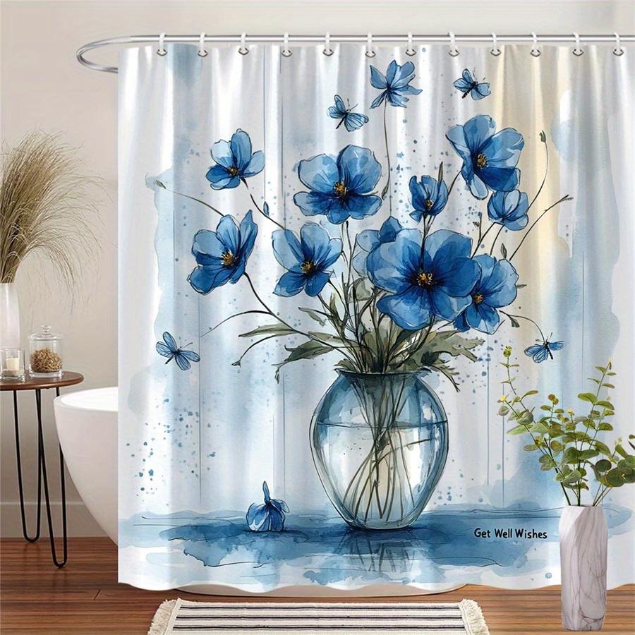 1Pc Lion Star Night Sky Crescent Moon Mountain Silhouette Black And White Shower Curtain, Polyester Fabric Suitable For Bathroom W60H190(CM)-1 Pcs