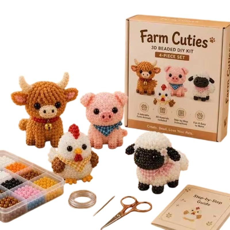 3D Beaded Animals Complete Set For Kids Room Decoration Educational Toy For Kids Classroom Activity