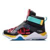 LiNing Youth  Shock Absorbing Breathable High Top Basketball Shoes Kids Sneakers Black Green YKBQ004-3