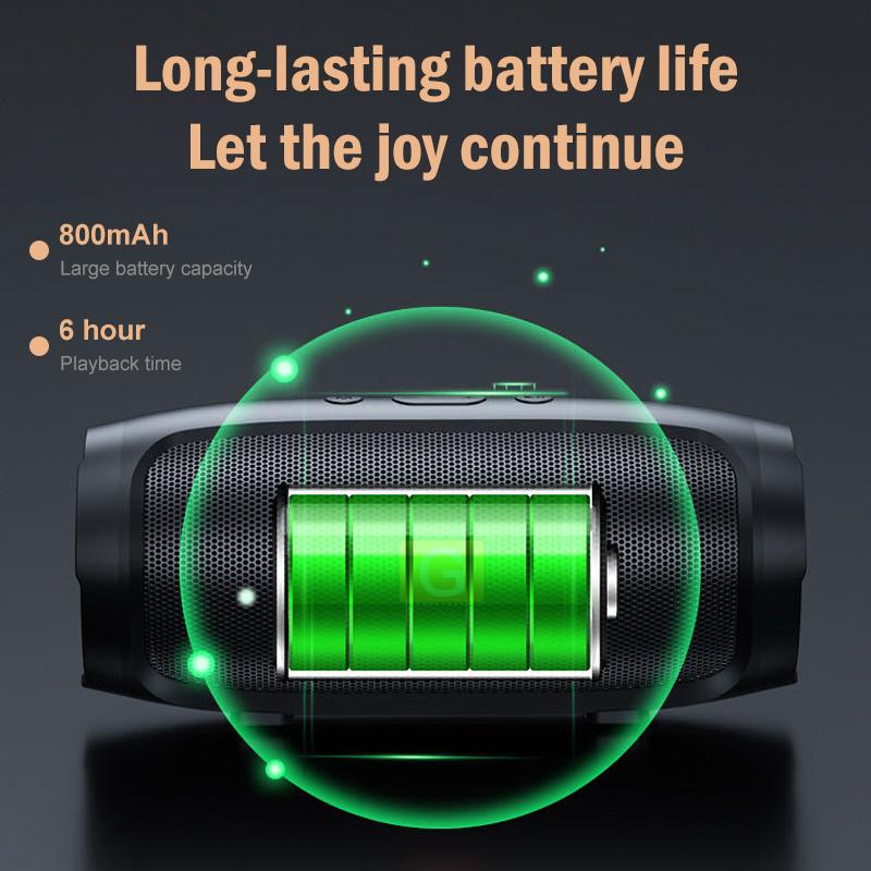 Bluetooth Speaker Dual Speaker Stereo Outdoor TF usb Playback Fm Voice Broadcasting Portable Subwoofer 50 Wireless Speaker