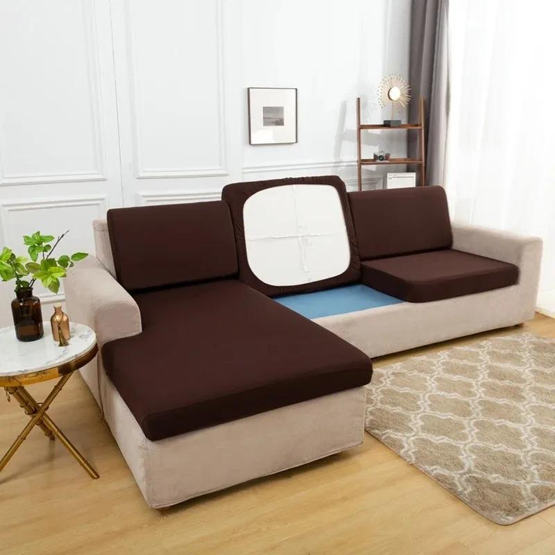 Elastic Stretch Sofa Cushion Cover For Living Room Pet-Friendly Washable Spandex Slipcover Custom Fitted Sofa Cover For Home