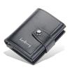 Baellerry Men Business Credit Card Holder RFID Aluminium Box Bank Card Holders Vintage Design PU Leather Wallet with Money Clips GZW