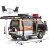 1:24 Mitsubishi Delica Geländewagen Allradantrieb MPV Druckgusslegierung Metall Auto Modell Sound & Licht Klassische Simulation Sammlerstücke