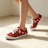 Women's Christmas Print Shoes Comfortable Flat Casual for Holiday