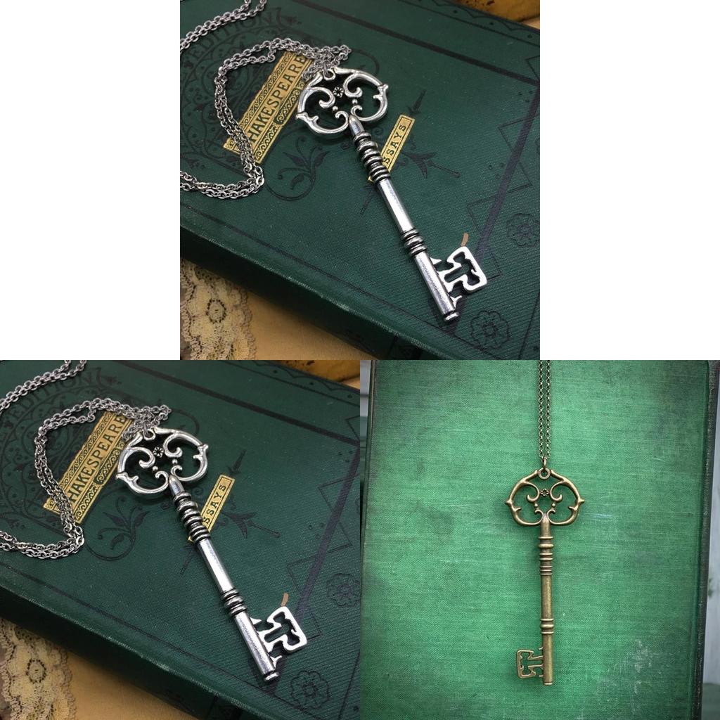 Modischer Schlüsselanhänger Halskette Legierung Vintage Kurze Lange Kette Für Frauen Männer