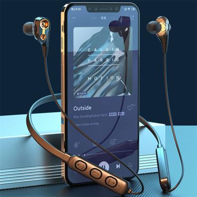 Wireless Bluetooth-compatible Headset Hanging Neck Sports Earphone Stereo Game Music Headphone With