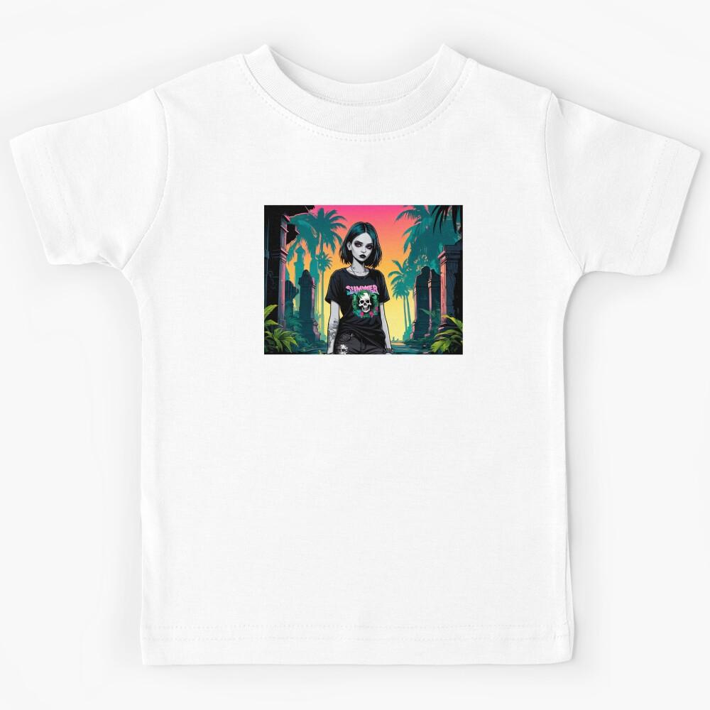 Tropical Summer Alt Girl Kids T-Shirt 150