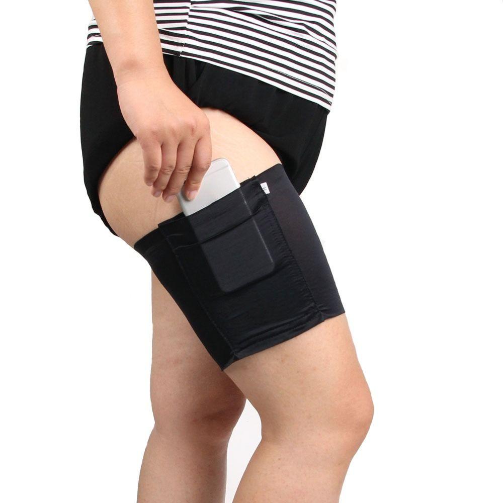 Anti-Friction Pocket Thigh Bands Leg Sleeves Leg Phone Poket Invisible Thigh Strap  Lady Garter