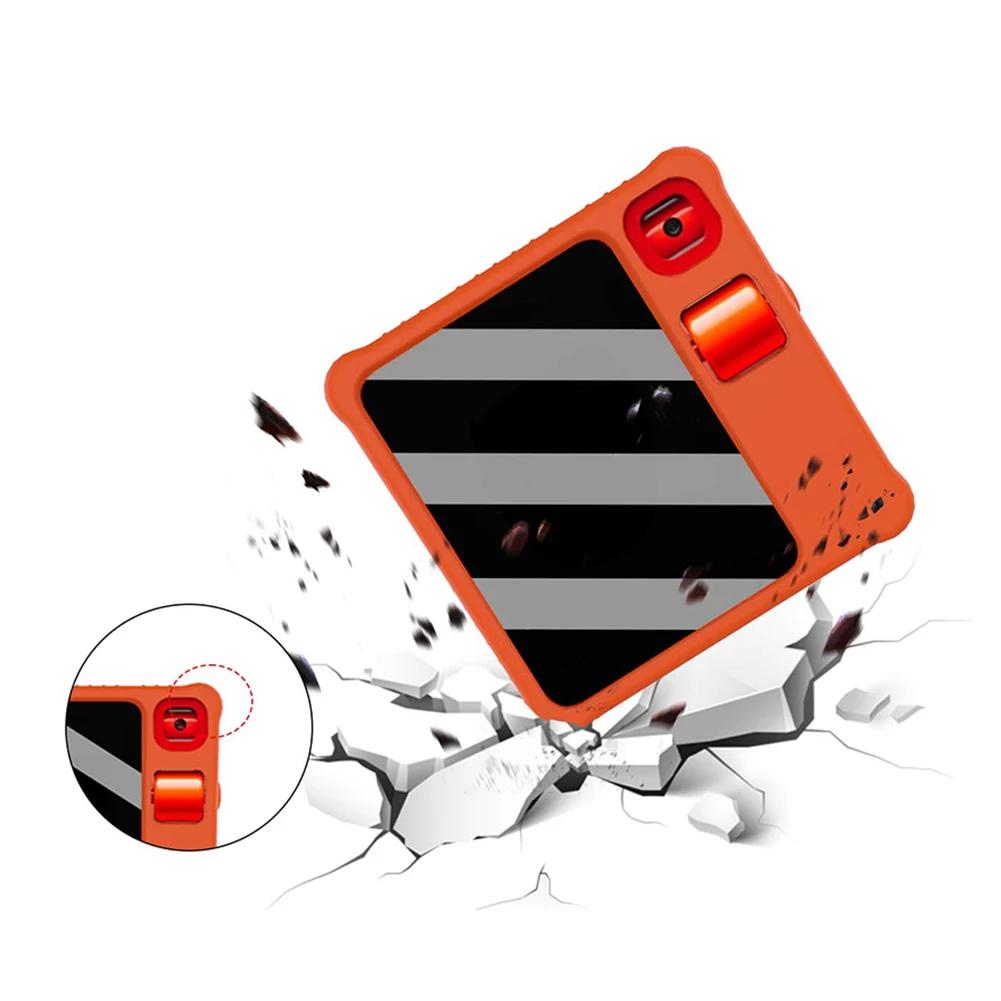 Dla Rabbit R1 2 szt. Folia ze szkła hartowanego + Silikonowe etui Ochronna obudowa chroniąca przed upadkami Pokrowiec chroniący przed zarysowaniami Dla Rabbit R1 AI PC