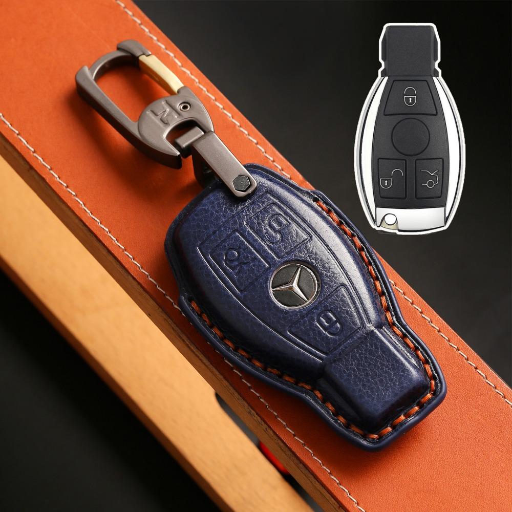 Applicable to Mercedes-Benz key cover C-class C200/GLC260L/E-class GLE/GLA-class B-class S-class car buckle shell high-grade