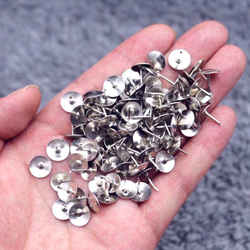 100Pcs Colors Push Pins Colorful Decorative Thumb Tacks Roundness Head Push Pins