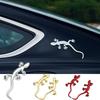Ginhkok 3D Gecko Car Metallic Easy To Apply To Curved Wall Lucky Gecko Decal Animal 3 Colors Stickers, Accessories, Exterior, Design, Surfaces, Decor,