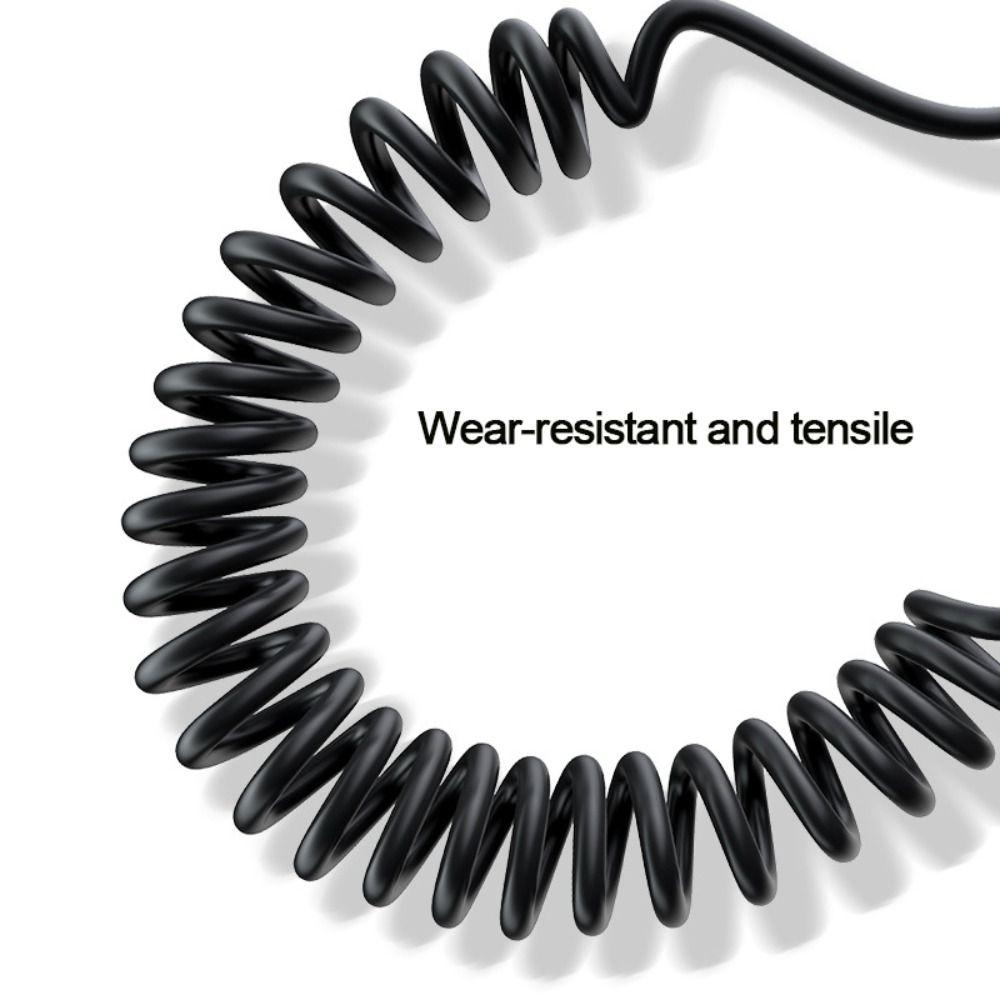 Cord Mobile Phone Charging Cables Spring Type-C Data Cable 5A Fast Charger Cable USB Type C Cable
