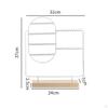 Earring Display Stand Jewelry Storage Rack Tabletop Organizer for Necklaces And Bangles